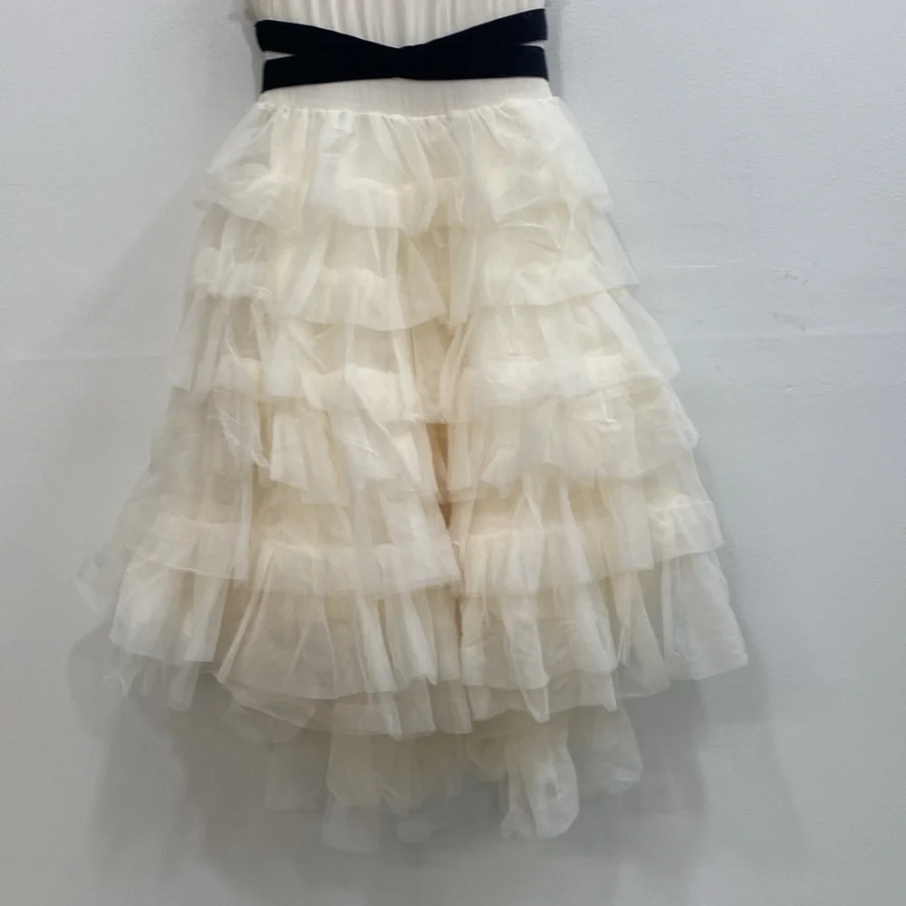 Joyfolie Tulle Girls Dress Cream Bridesmaid Wedding‎ Special Occasion Holiday